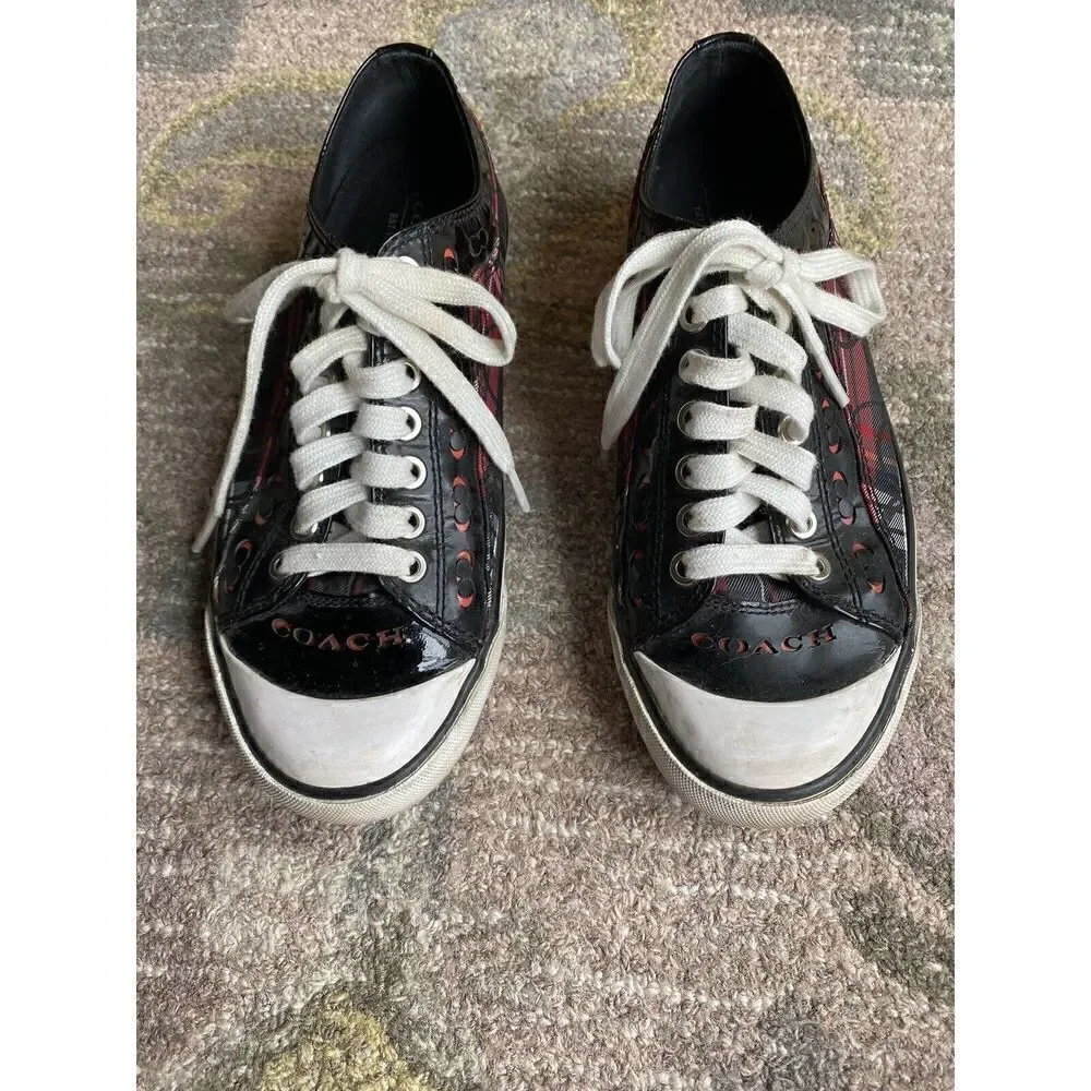 Coach Plaid Shoes size 7.5